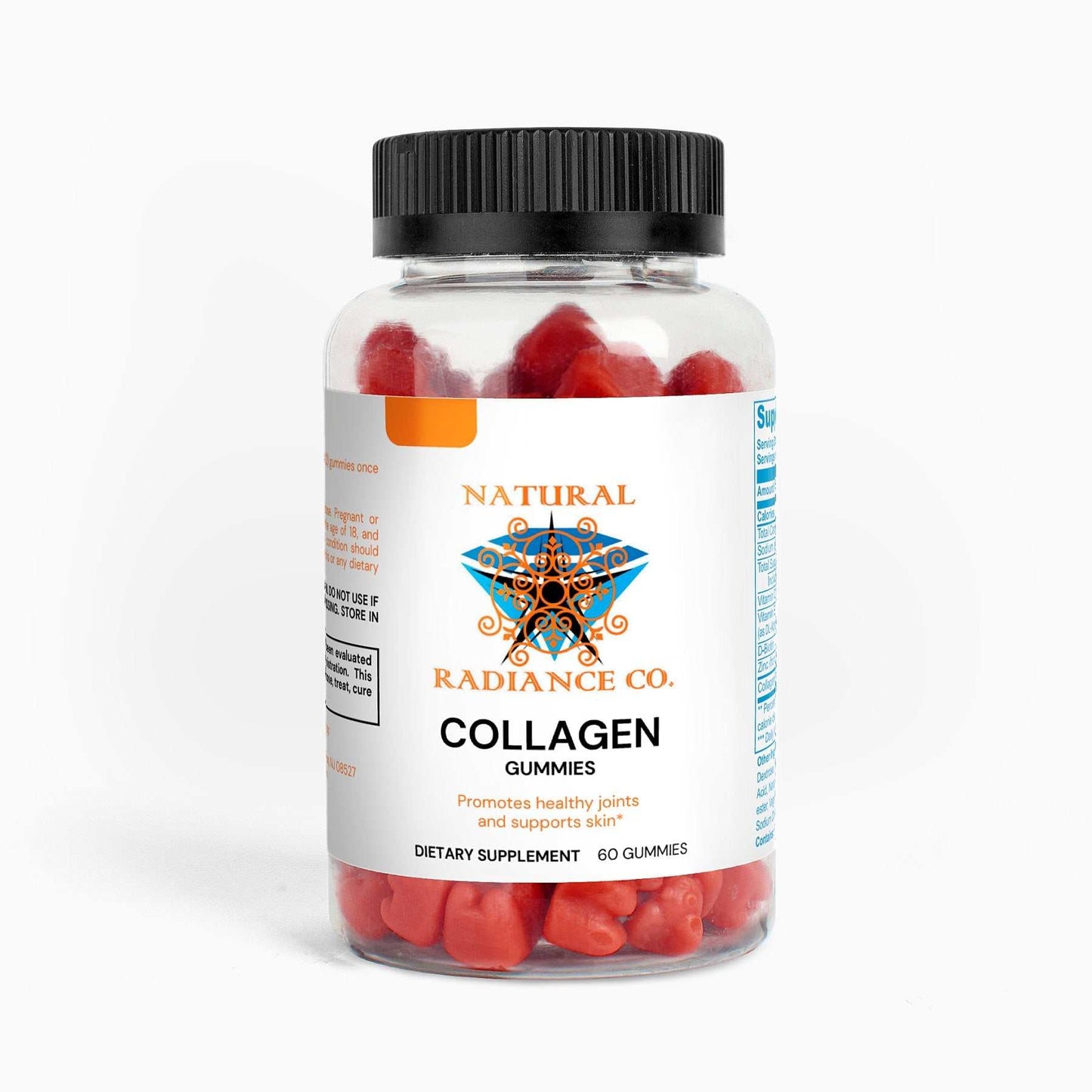 Collagen Gummies for Adults in clear bottle promoting joint health and immune support.