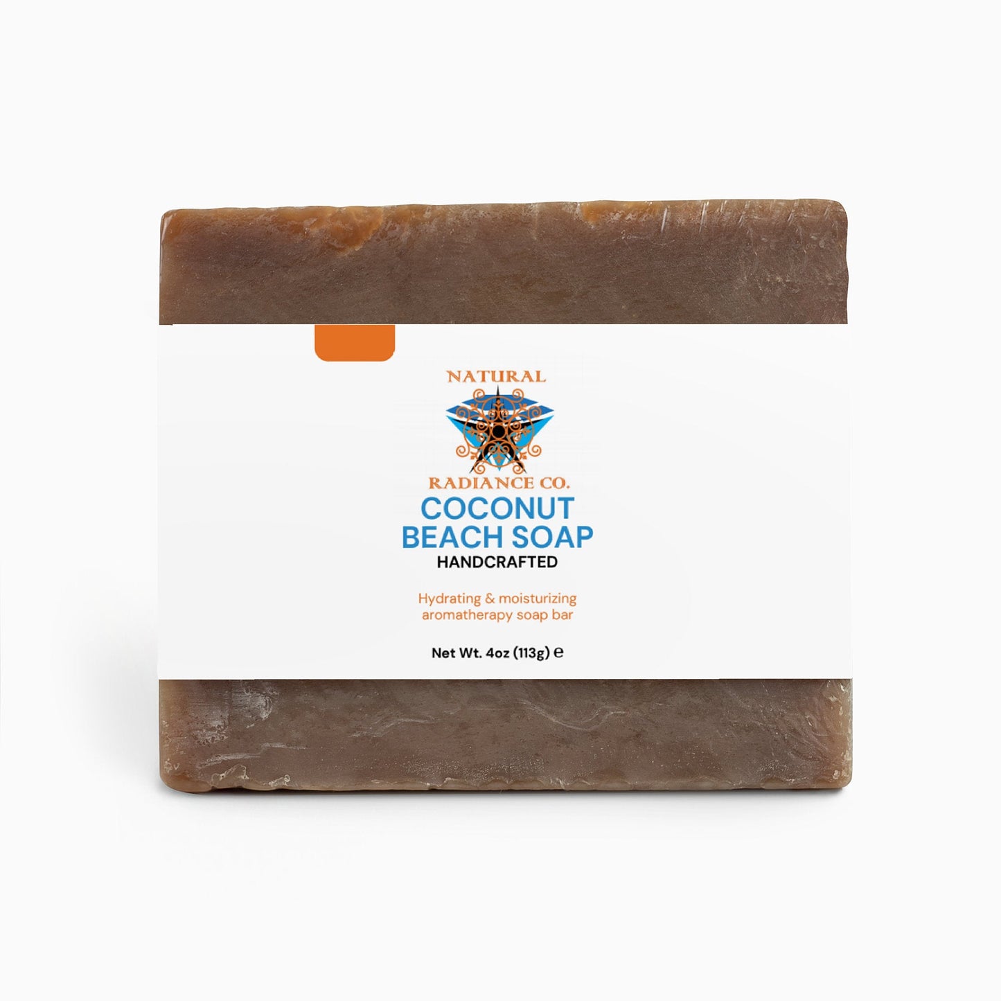 Coconut Beach Soap bar with organic oils and shea butter for sensitive skin care.
