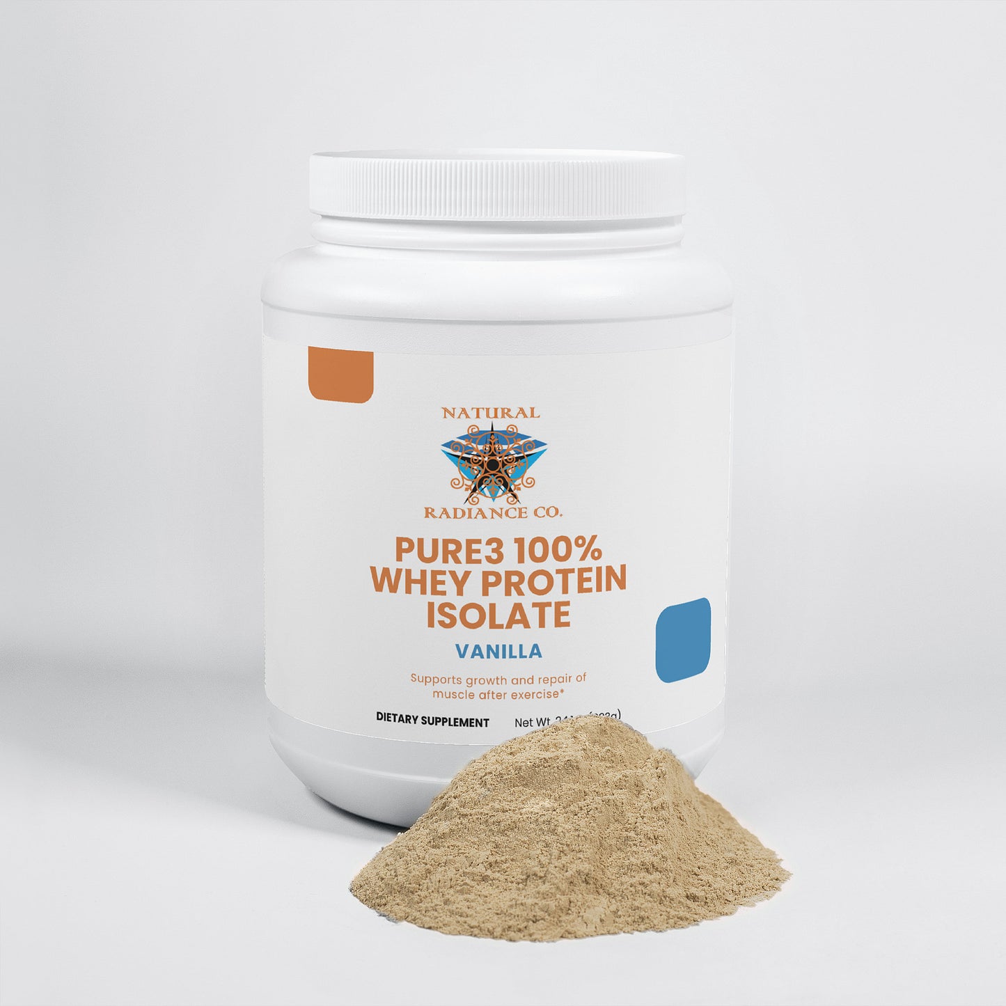 Pure3 100% Whey Protein Isolate (Vanilla)