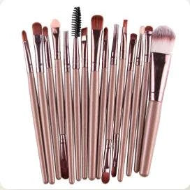 Brush makeup kit with high-quality bristles for professional application.