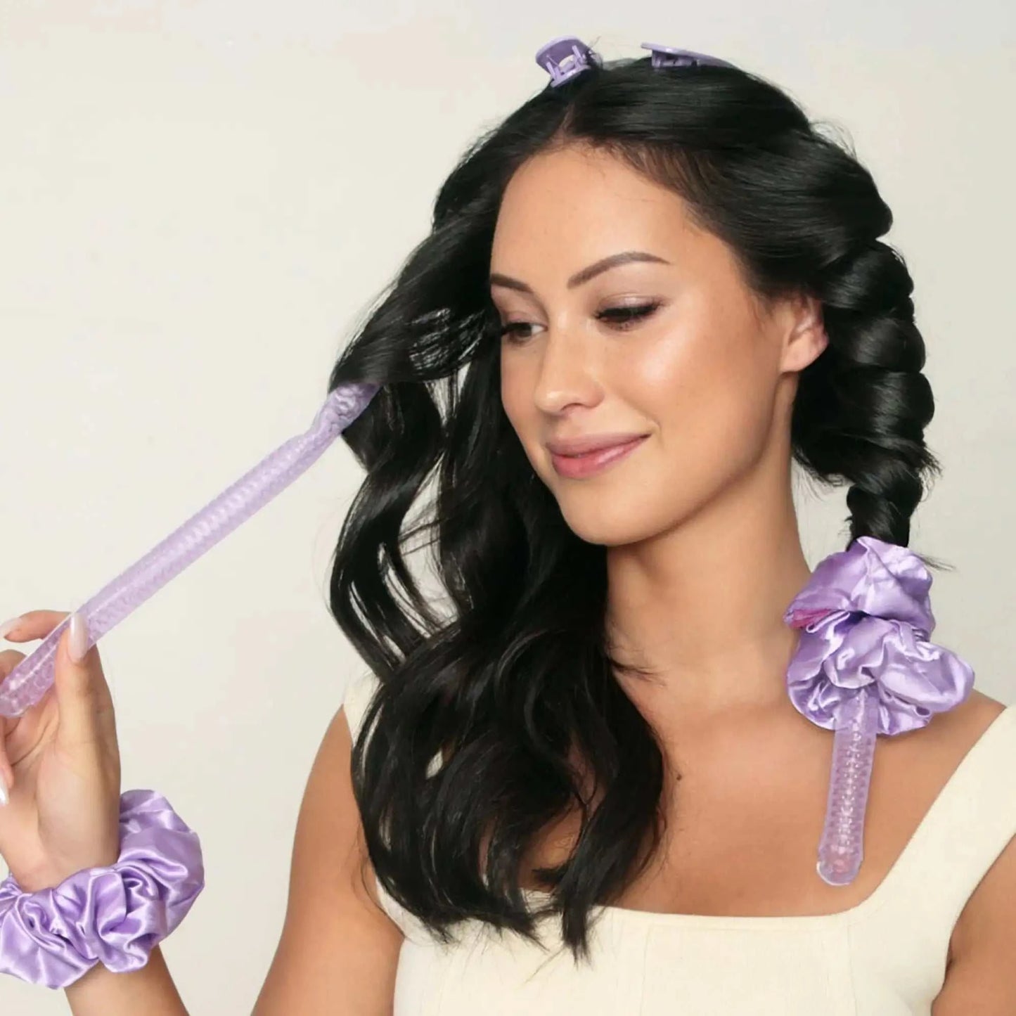 Eco-friendly gel curler kit for natural, salon-quality curls at home.