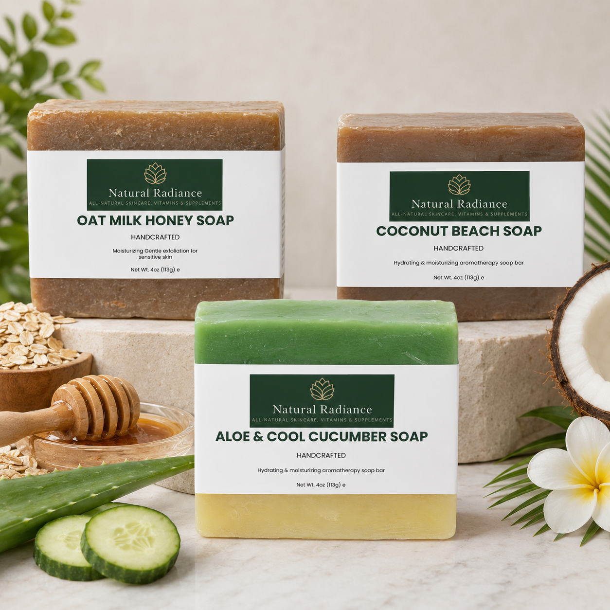 Soft Skin Comfort Handcrafted Soap Trio