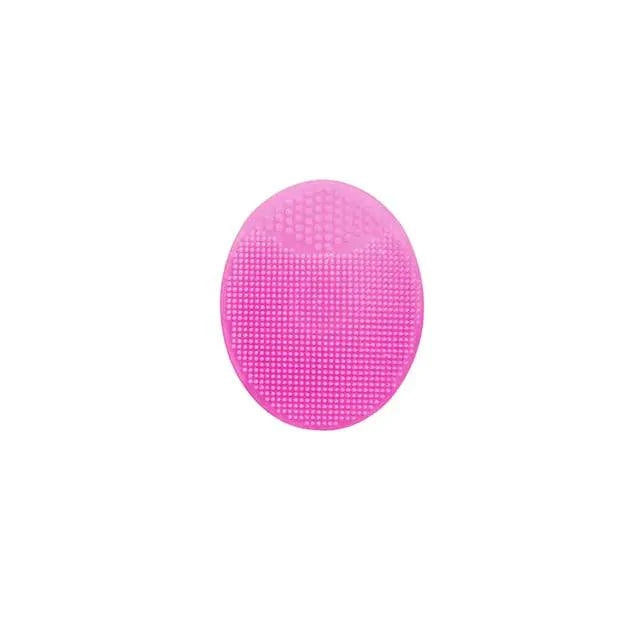 Silicone facial exfoliating cleansing brush with soft bristles for deep cleaning and radiant skin.