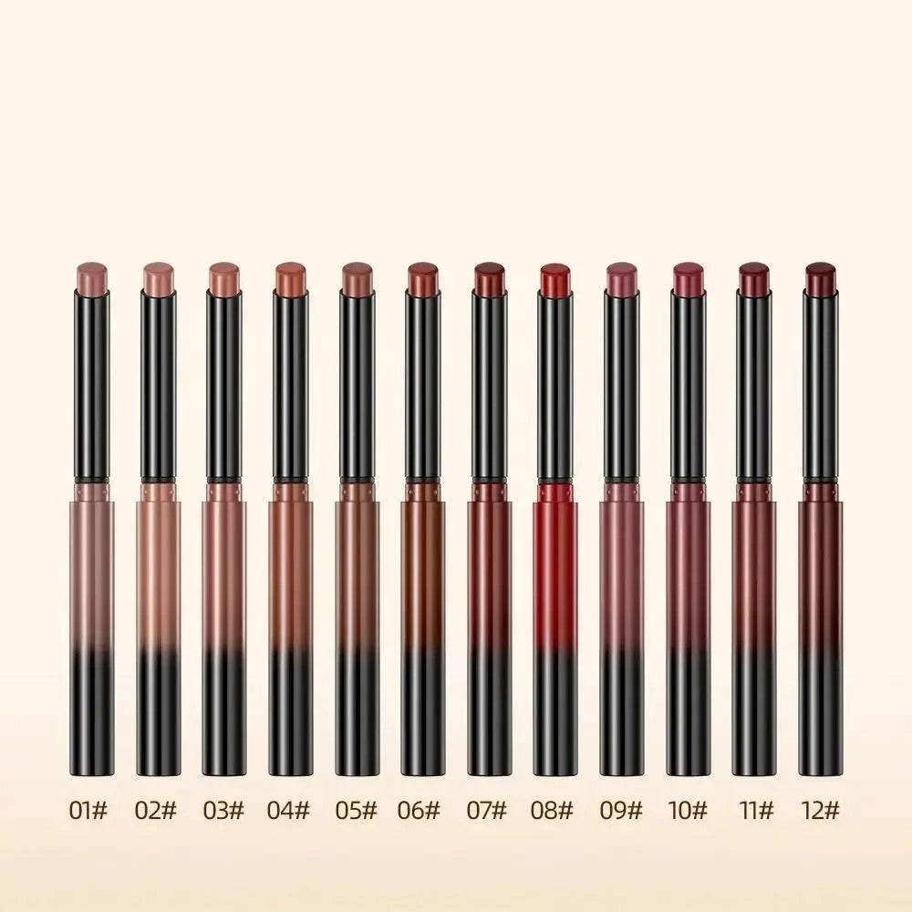 Long lasting matte lipstick in diverse shades for vibrant, full coverage with a smooth finish.