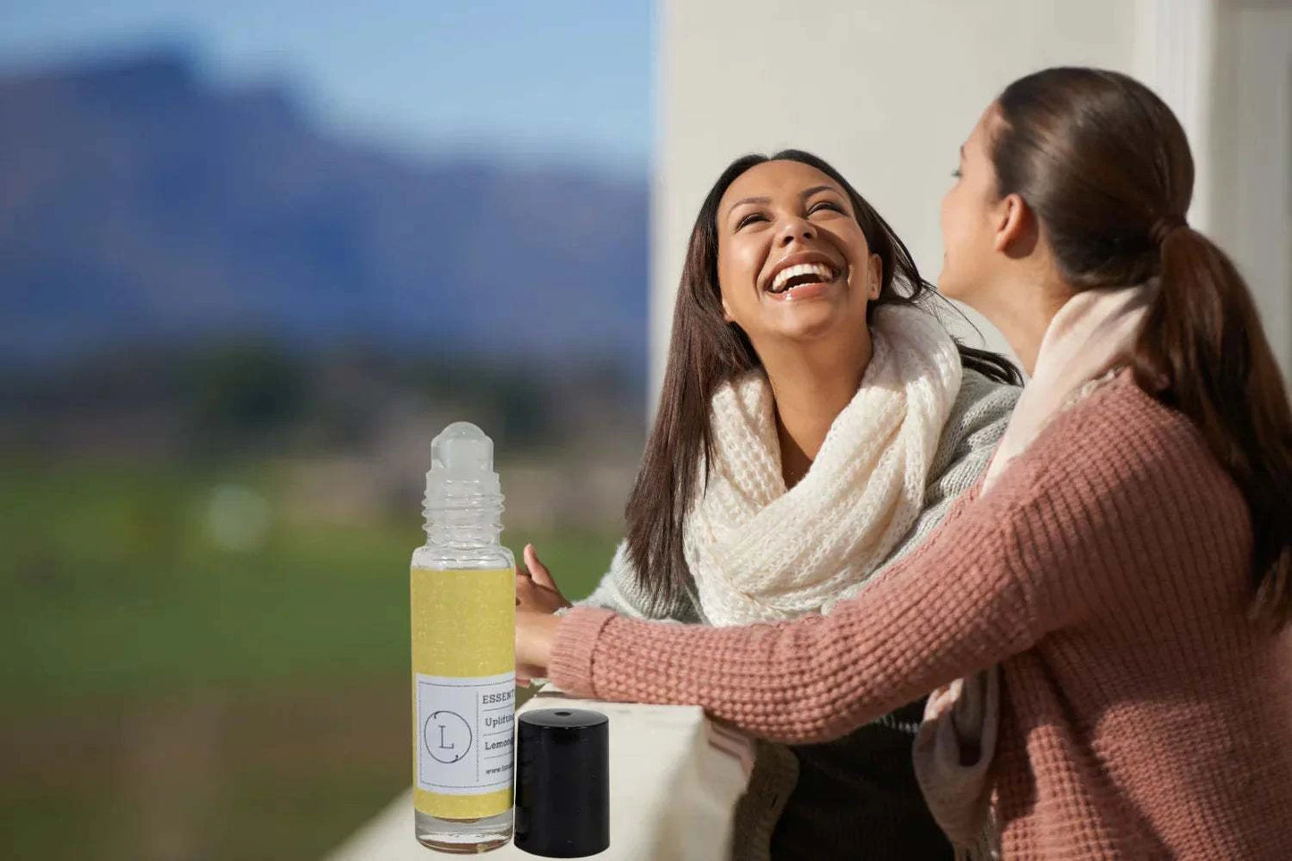 Essential Oils Roll-On Set with Crystals and CBD, perfect gift with natural scents and customizable options.