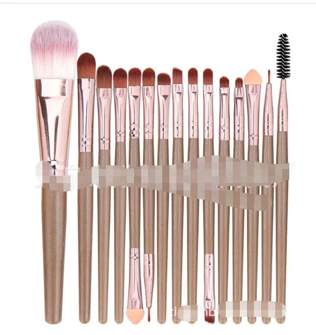 Brush makeup kit with professional quality brushes for flawless application and versatile makeup options.