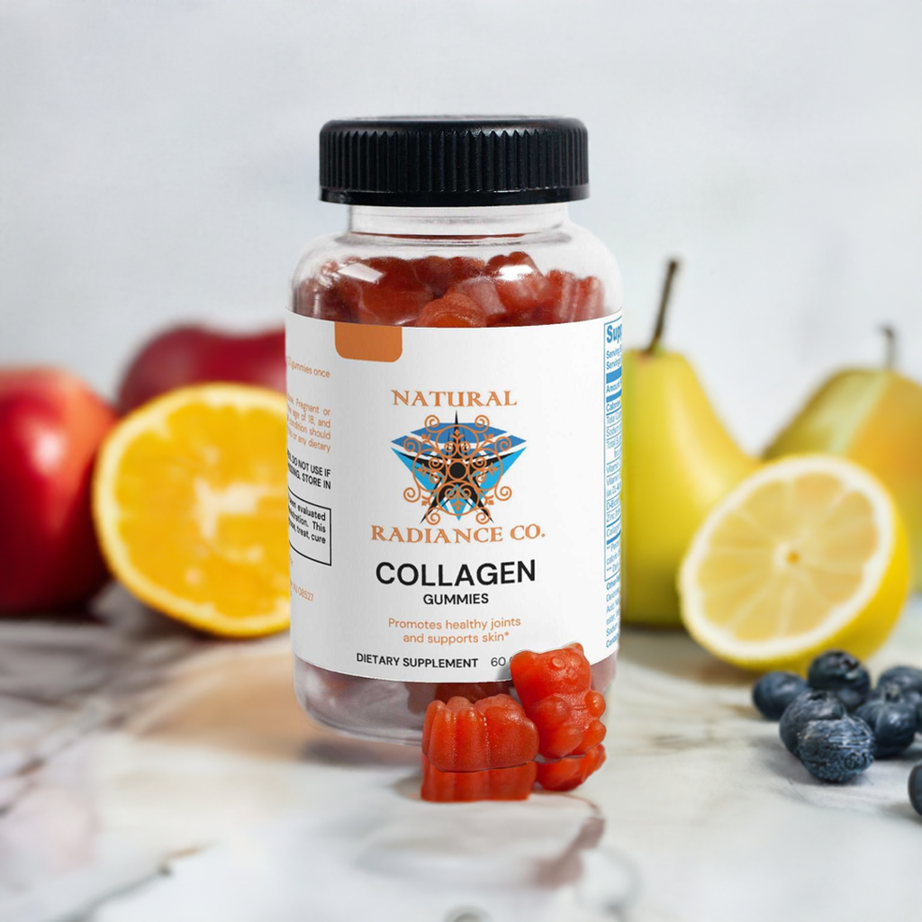 Collagen Gummies for Adults with Vitamin C, 60 count bottle.