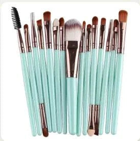 Brush makeup kit with professional quality brushes for versatile application and easy maintenance.