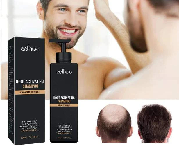 Hair Growth Shampoo for thicker, fuller hair with natural ingredients.