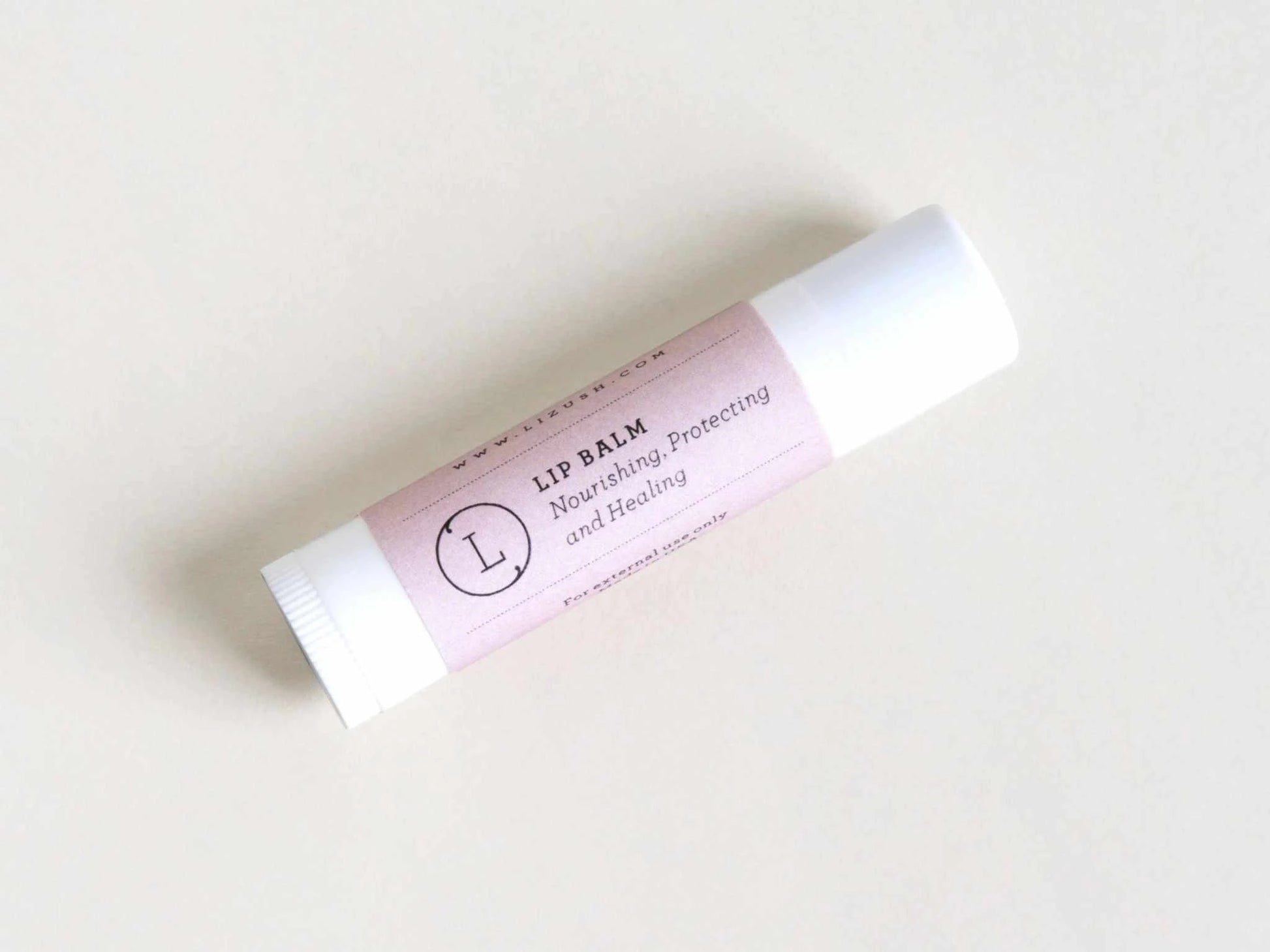 Lizush lavender lip balm from natural bath & body gift box.