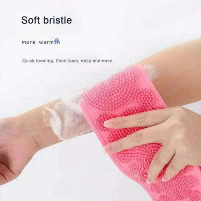 Silicone Back Scrubber Bath Belt