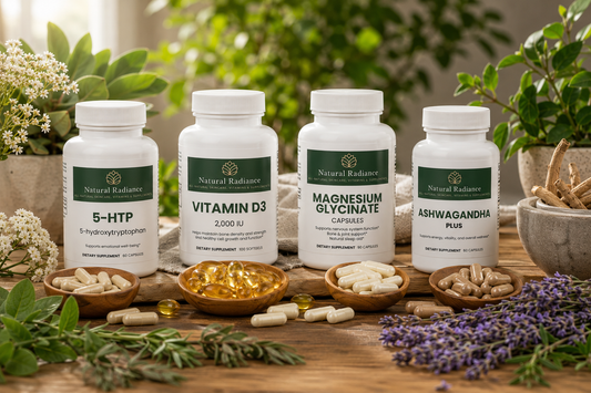 Supporting Your Wellness Naturally: Understanding 5-HTP, Vitamin D, Magnesium Glycinate & Ashwagandha Plus