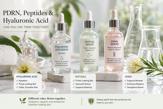 PDRN, Peptides and Hyaluronic Acid: Can You Use Them Together?