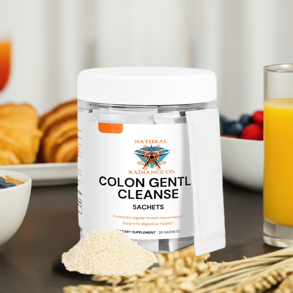 Colon Gentle Cleanse dietary supplement sachets for digestive health support.