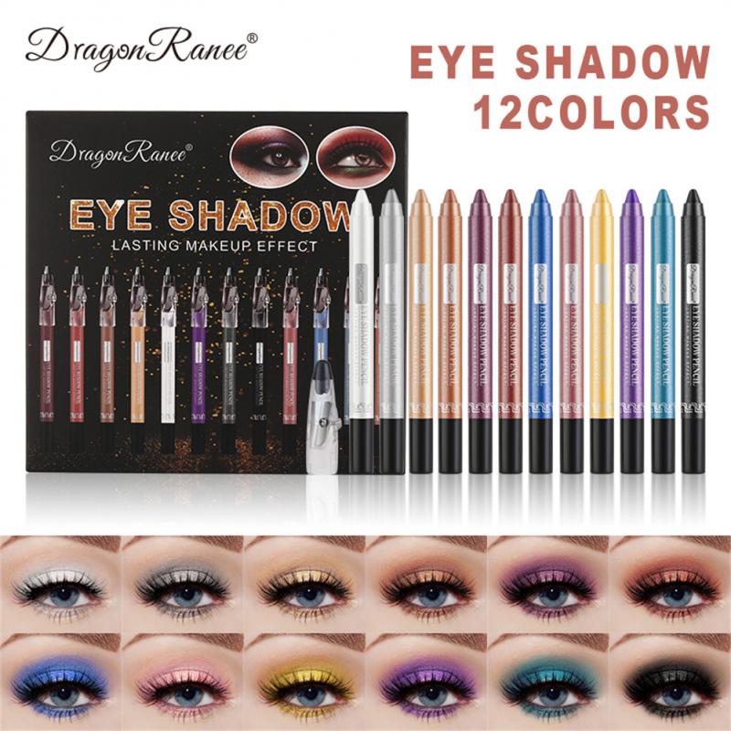 Dragon Ranee 12 Colors Eyeshadow Pencil Set