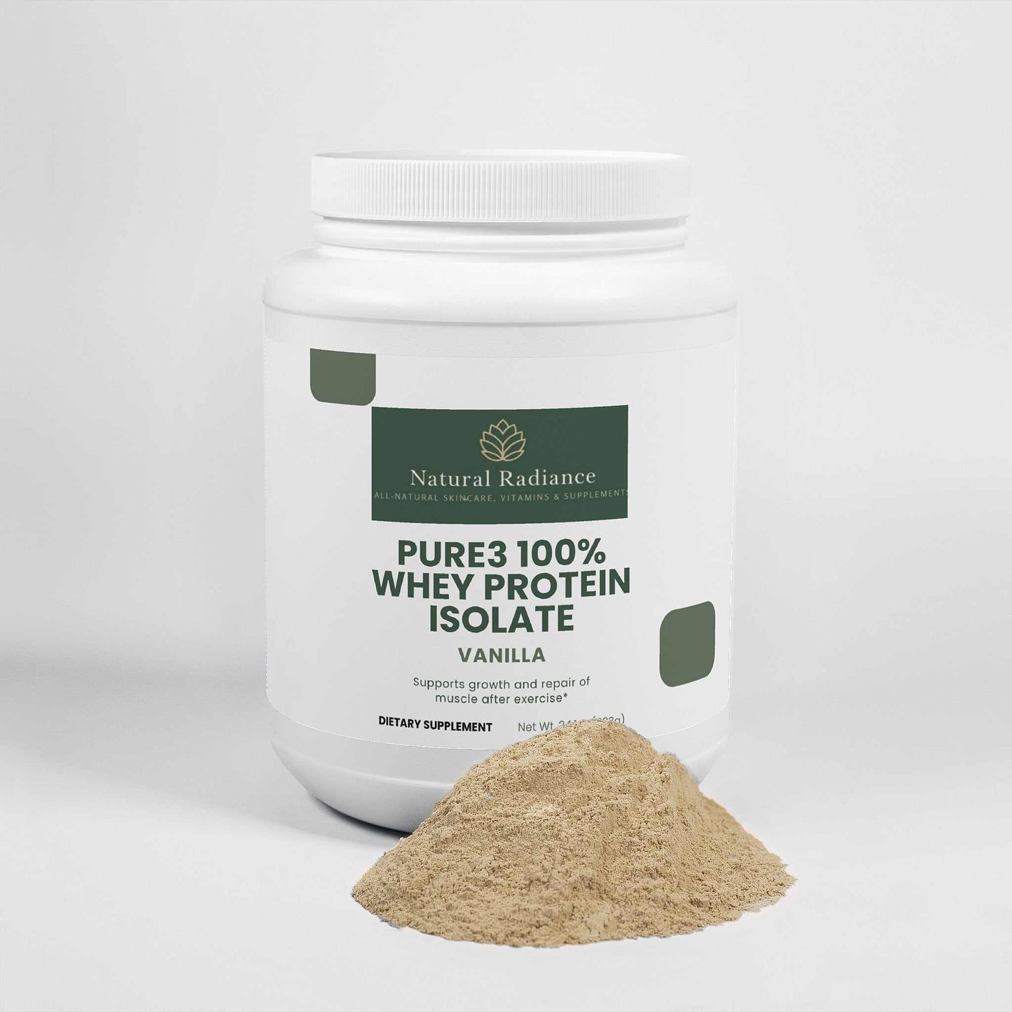 Pure3 100% Whey Protein Isolate (Vanilla)