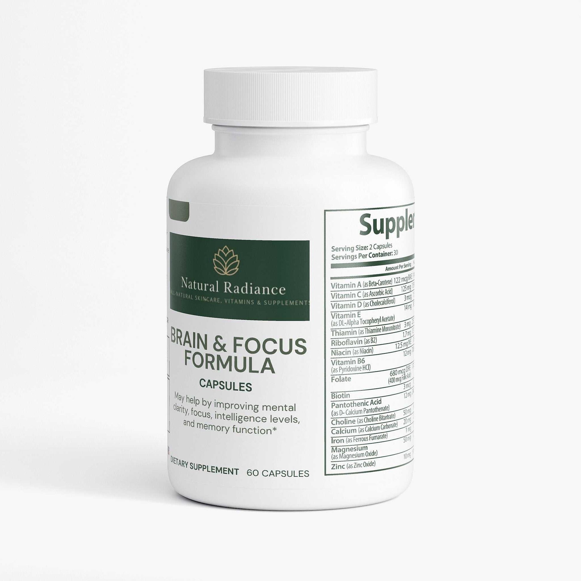 Brain & Focus Formula supplement 
