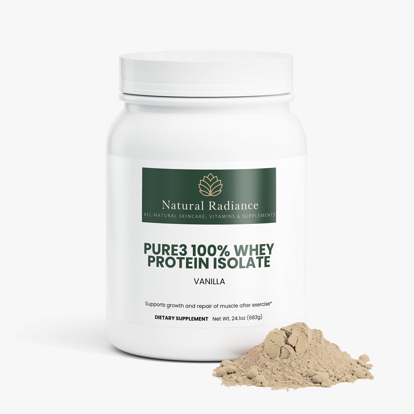 Pure3 100% Whey Protein Isolate (Vanilla)