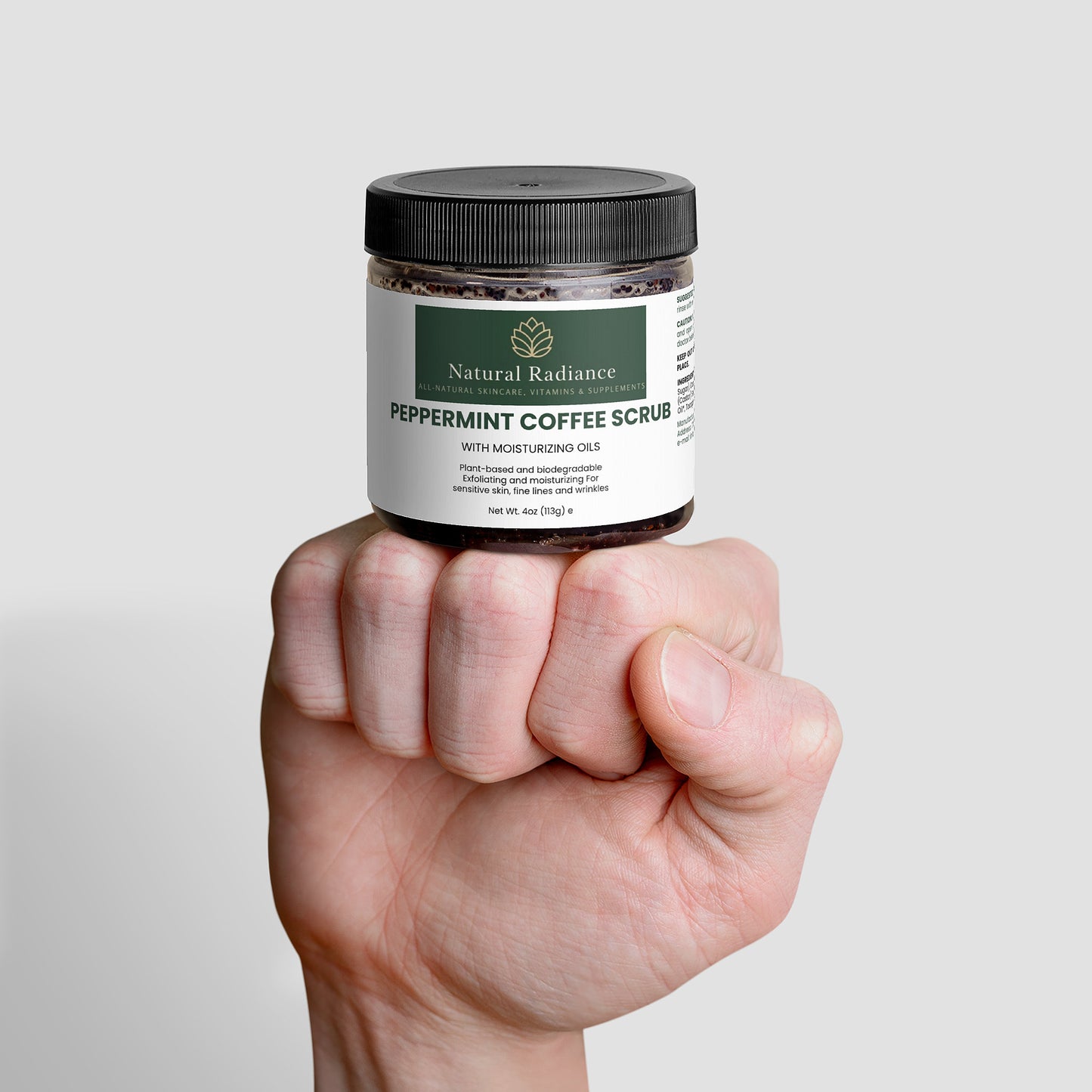 Peppermint Coffee Scrub