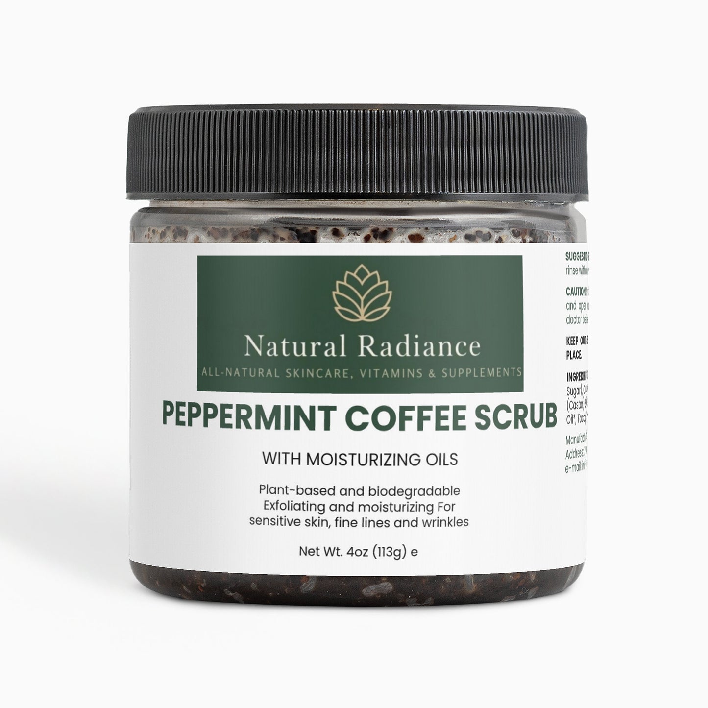 Peppermint Coffee Scrub