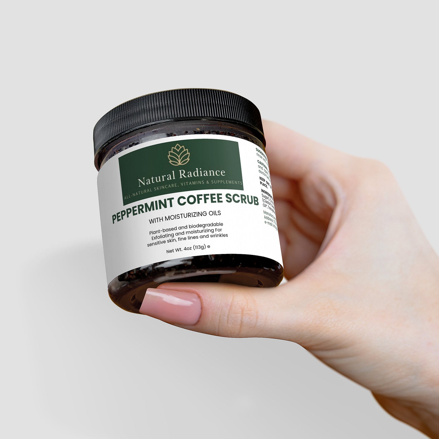 Peppermint Coffee Scrub