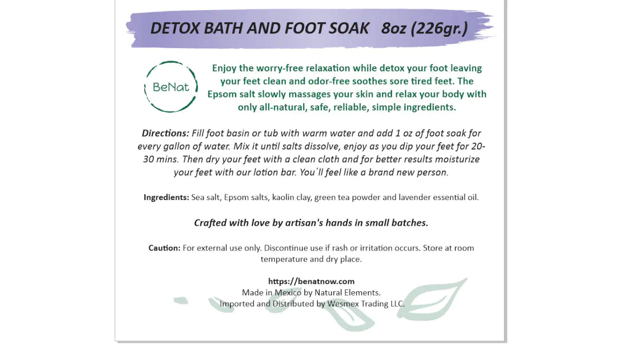 BeNat Bath and Foot Soak