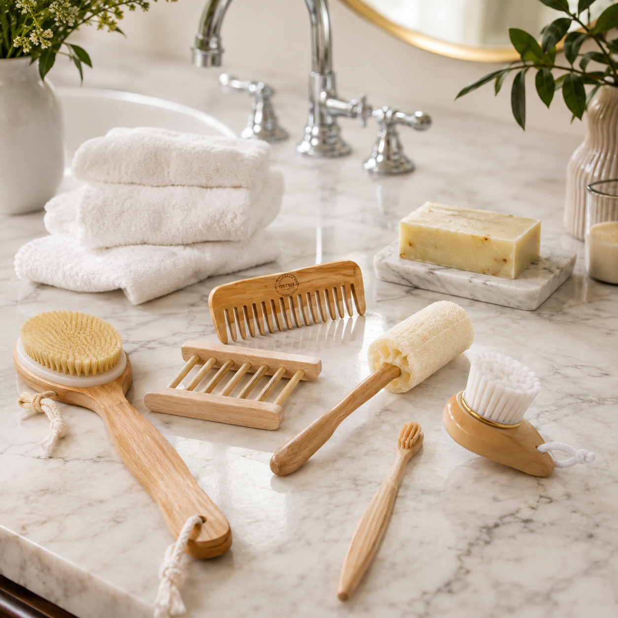 BeNat Zero-Waste Bath Accessories Bundle