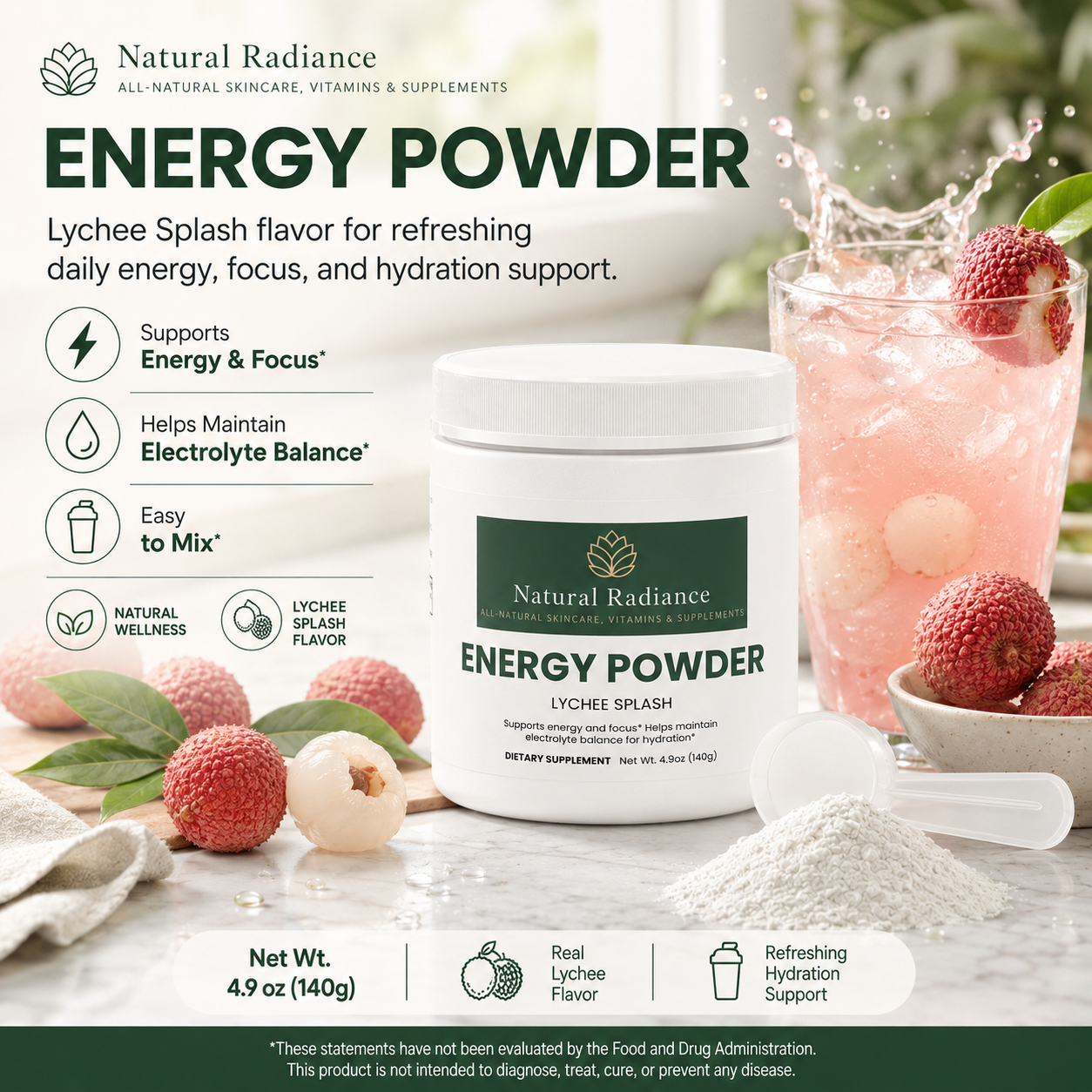 Energy Powder (Lychee Splash Energy)