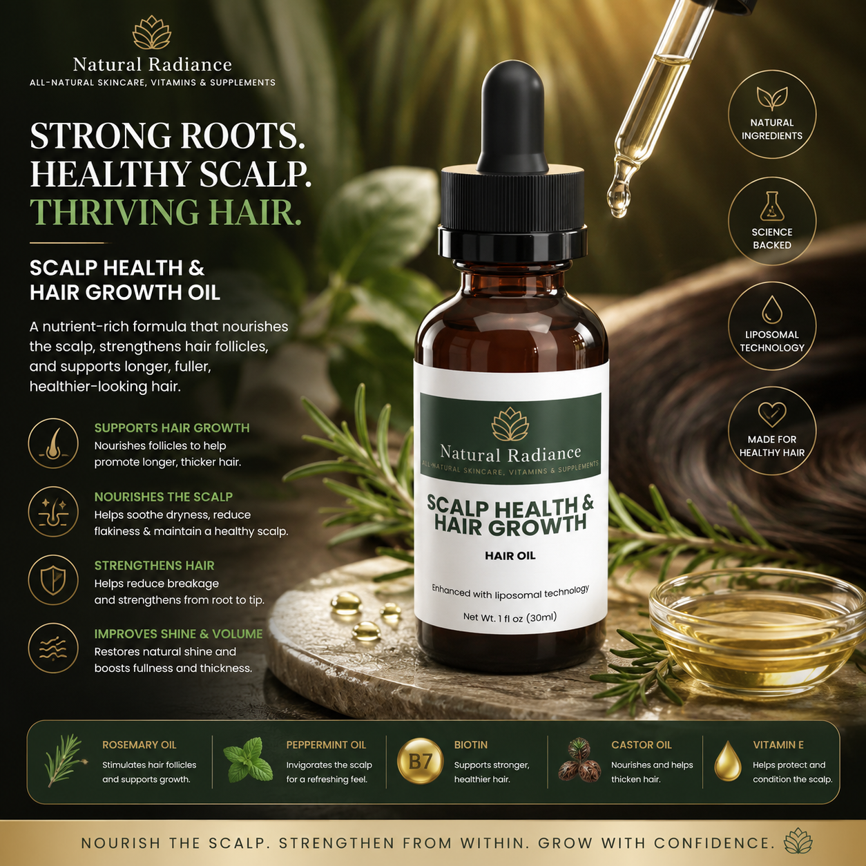 Hair Oil for Scalp Health and Hair Growth