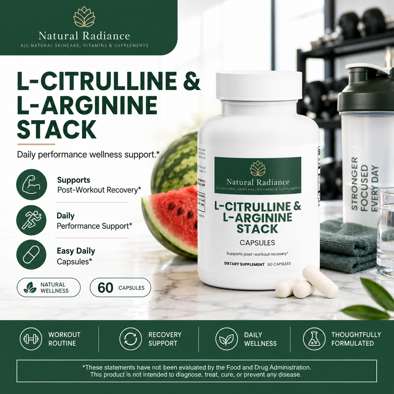 Combinación de L-Citrulina y L-Arginina