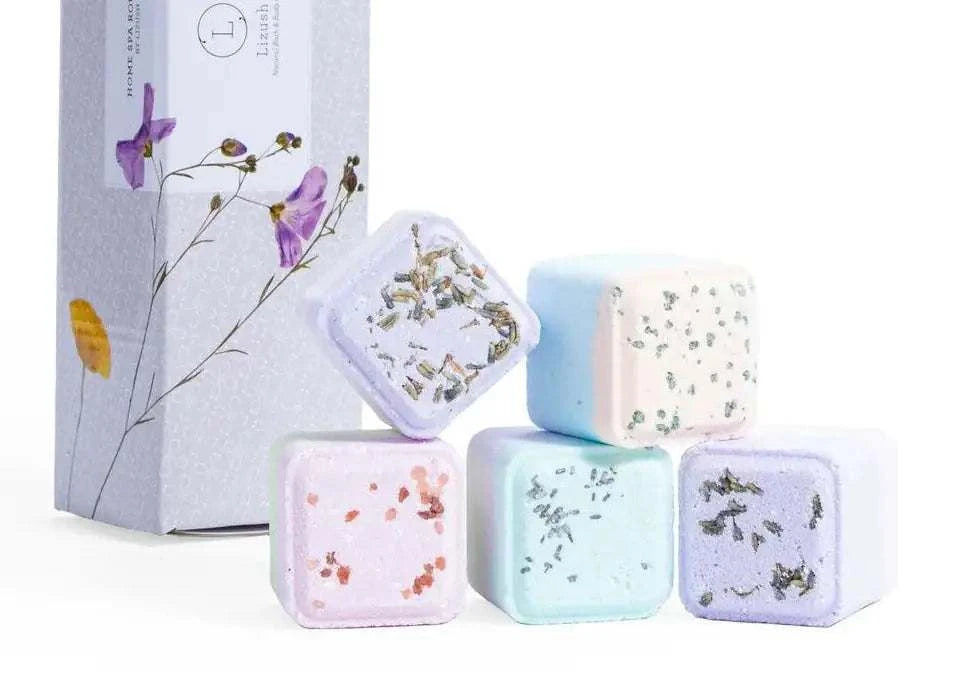 Natural Radiance Shower Steamers Gift Set - 5 Big Fizzies, Cheer Up Package product