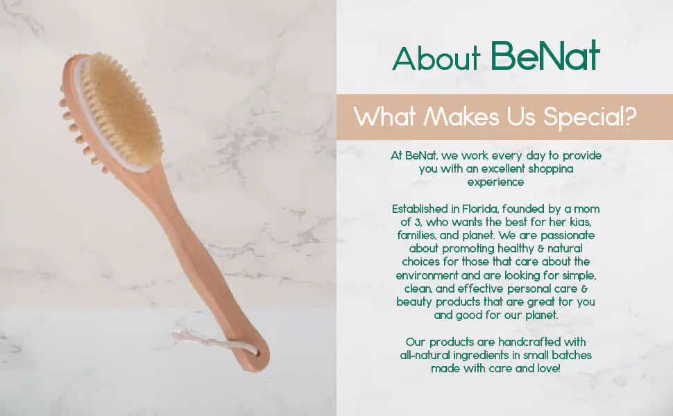 BeNat Bath & Body Massage Brush