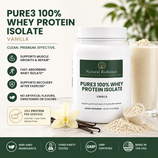 Pure3 100% Whey Protein Isolate (Vanilla)