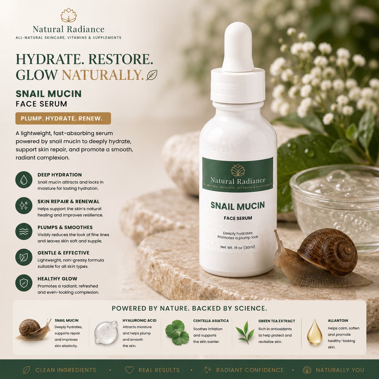 Snail Mucin Face Serum