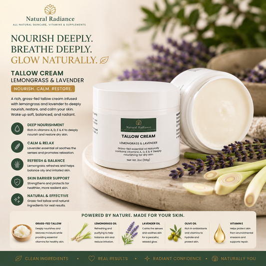 Tallow Cream Lemongrass & Lavender