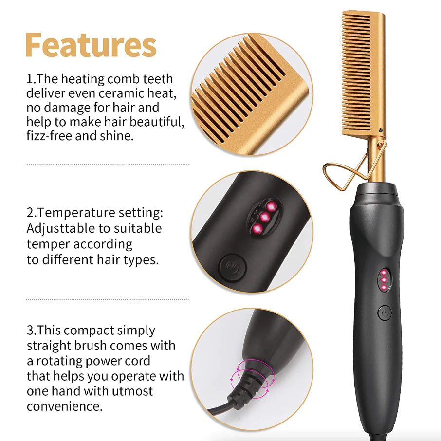 Hair Straightener Comb Pro