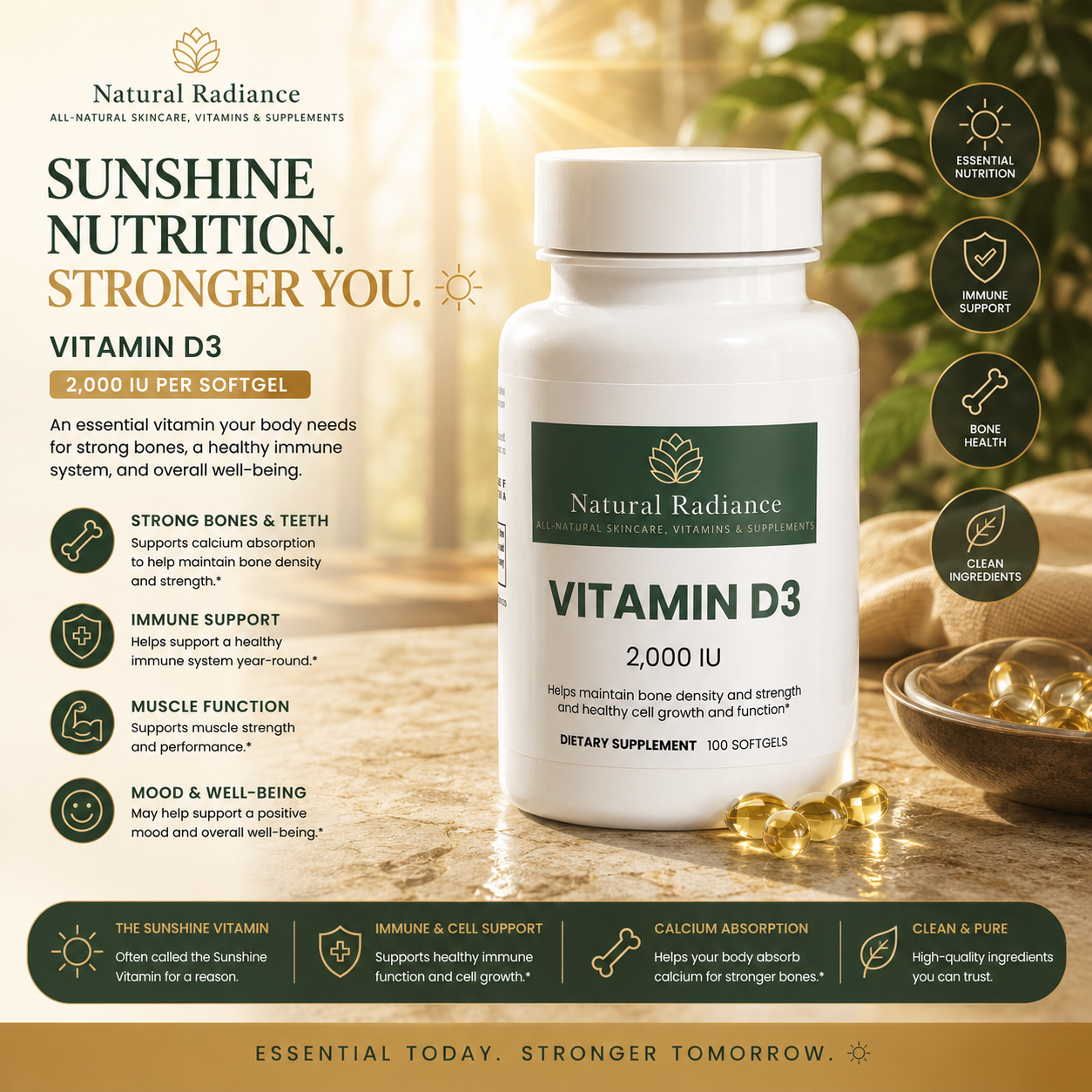 Vitamin D3 2,000 IU
