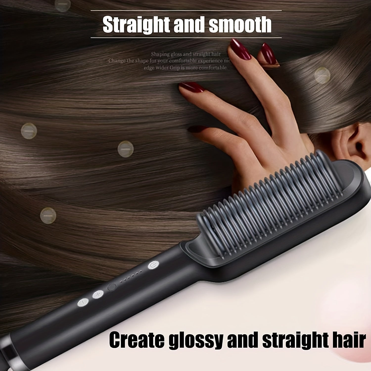 2-in-1 electric hair straightener