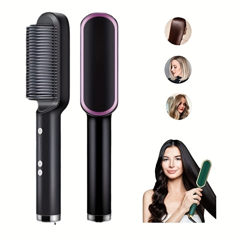 2-in-1 Styling Tool For Long-Lasting Curls And Straight Hair