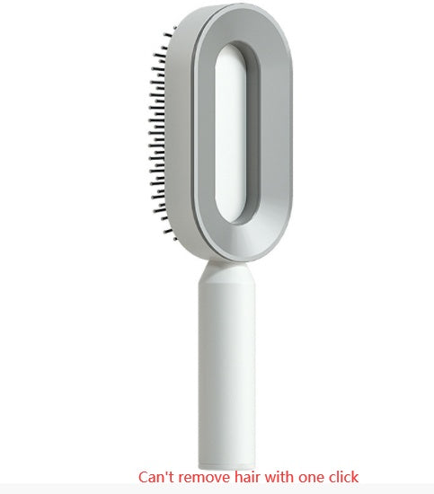 One Click Push Button Self Cleaning Hair Brush