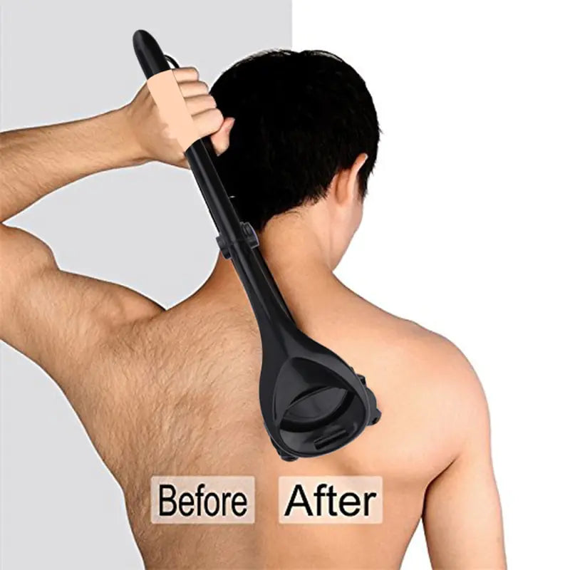 Two-Head Back Hair Shaver