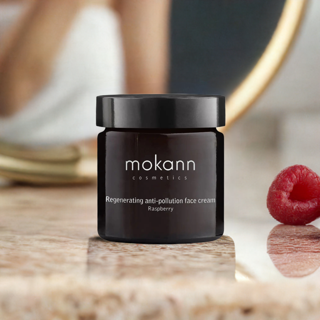 Mokann Regenerating anti-pollution face cream raspberry