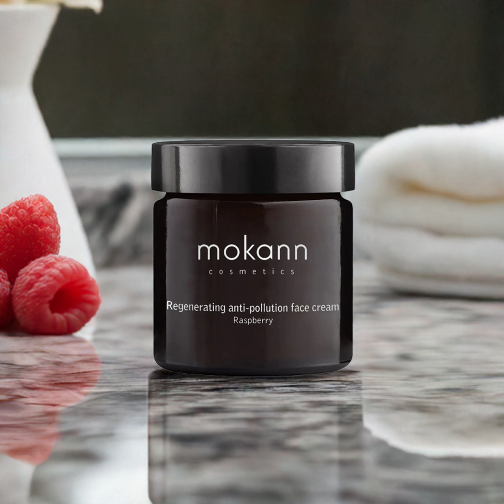 Mokann Regenerating anti-pollution face cream raspberry