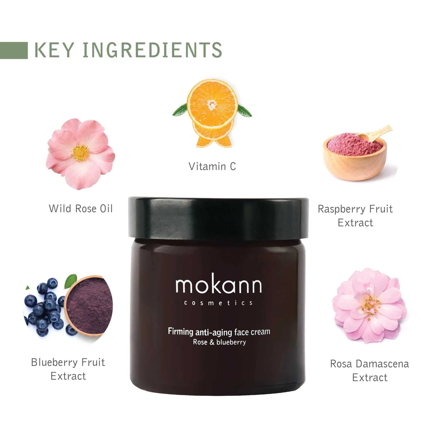 Mokann Firming Anti-Aging Face Cream Rose