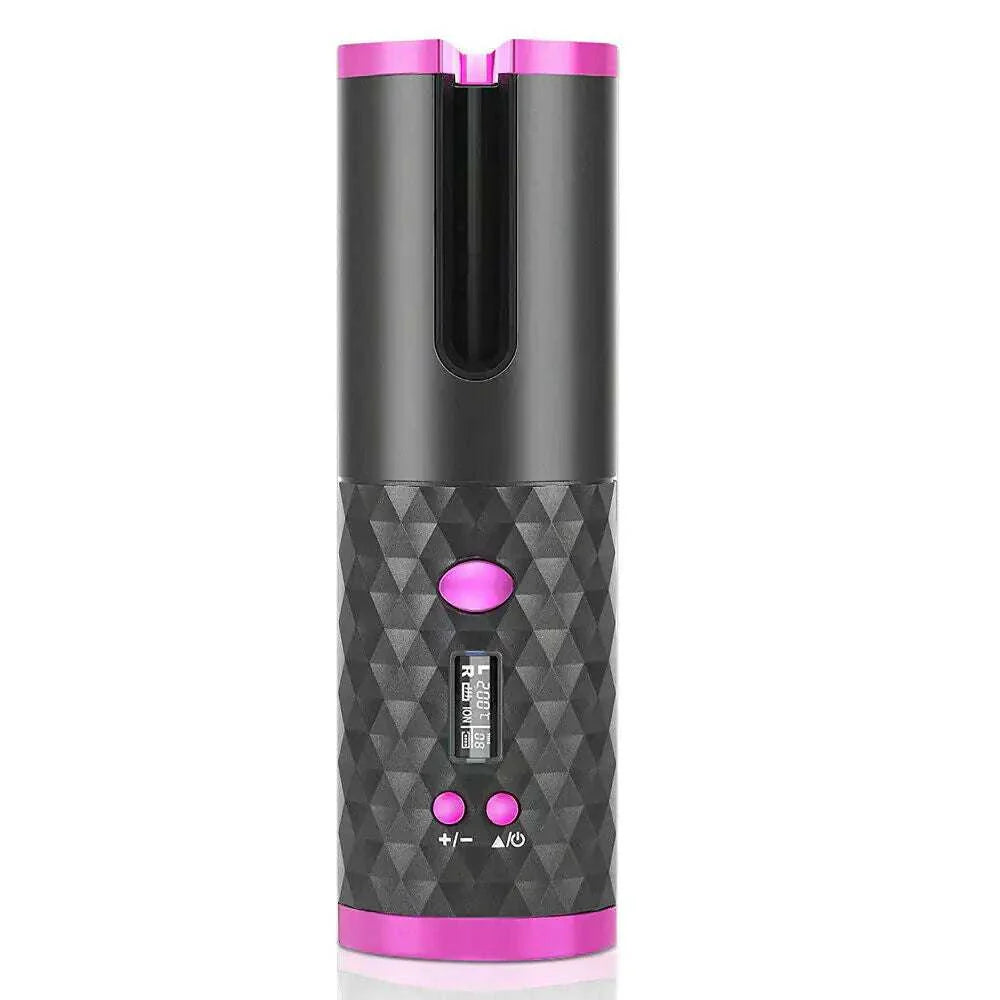 Wireless Ceramic Auto Rotating Hair Curler