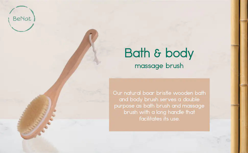 BeNat Bath & Body Massage Brush