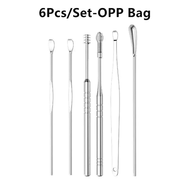 6pcs set Stainless Steel Ear Picking