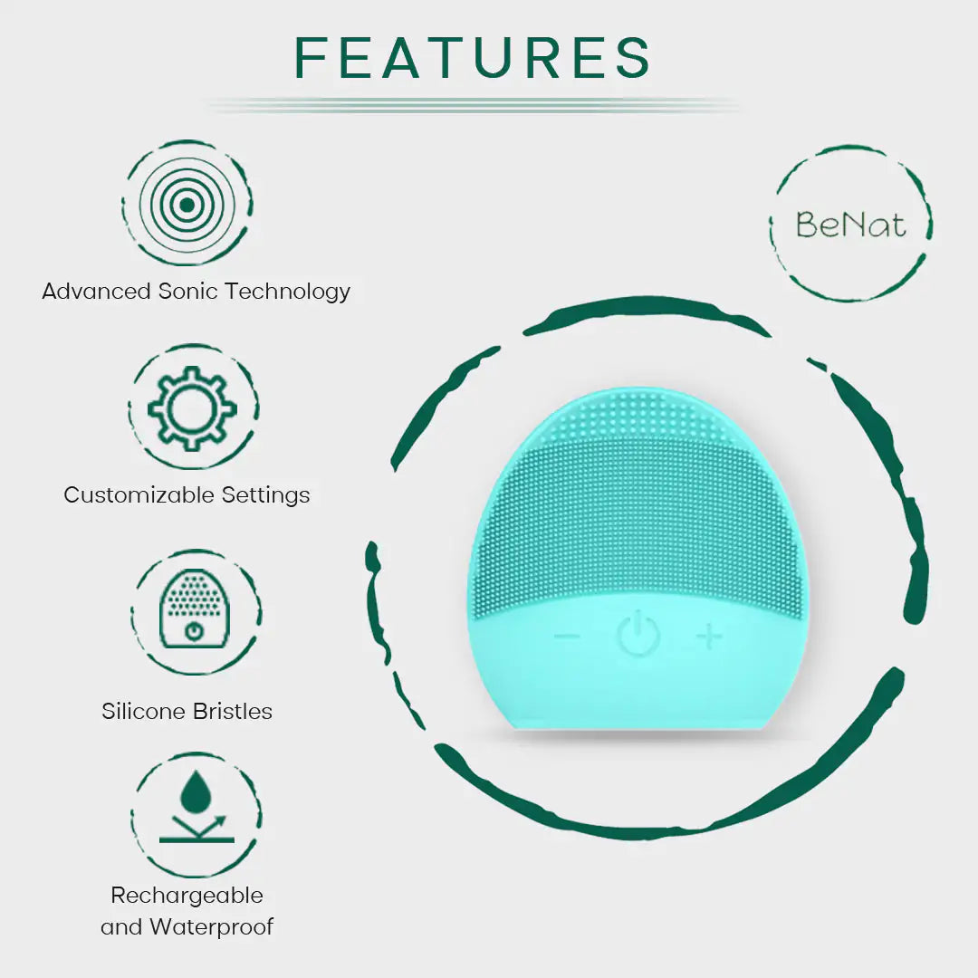 BeNat Rechargeable Facial Cleansing Brush