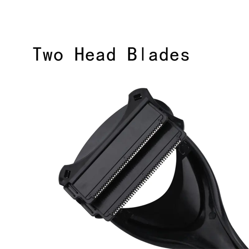 Two-Head Back Hair Shaver